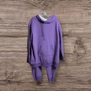 Pajamagram purple geometrical two piece PJ set. 2X.